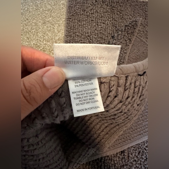 Waterworks Cotton Bramble Bath Rug, 25”x39” - Picture 3 of 3